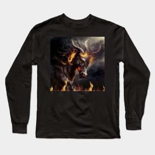 Demonic horse Long Sleeve T-Shirt